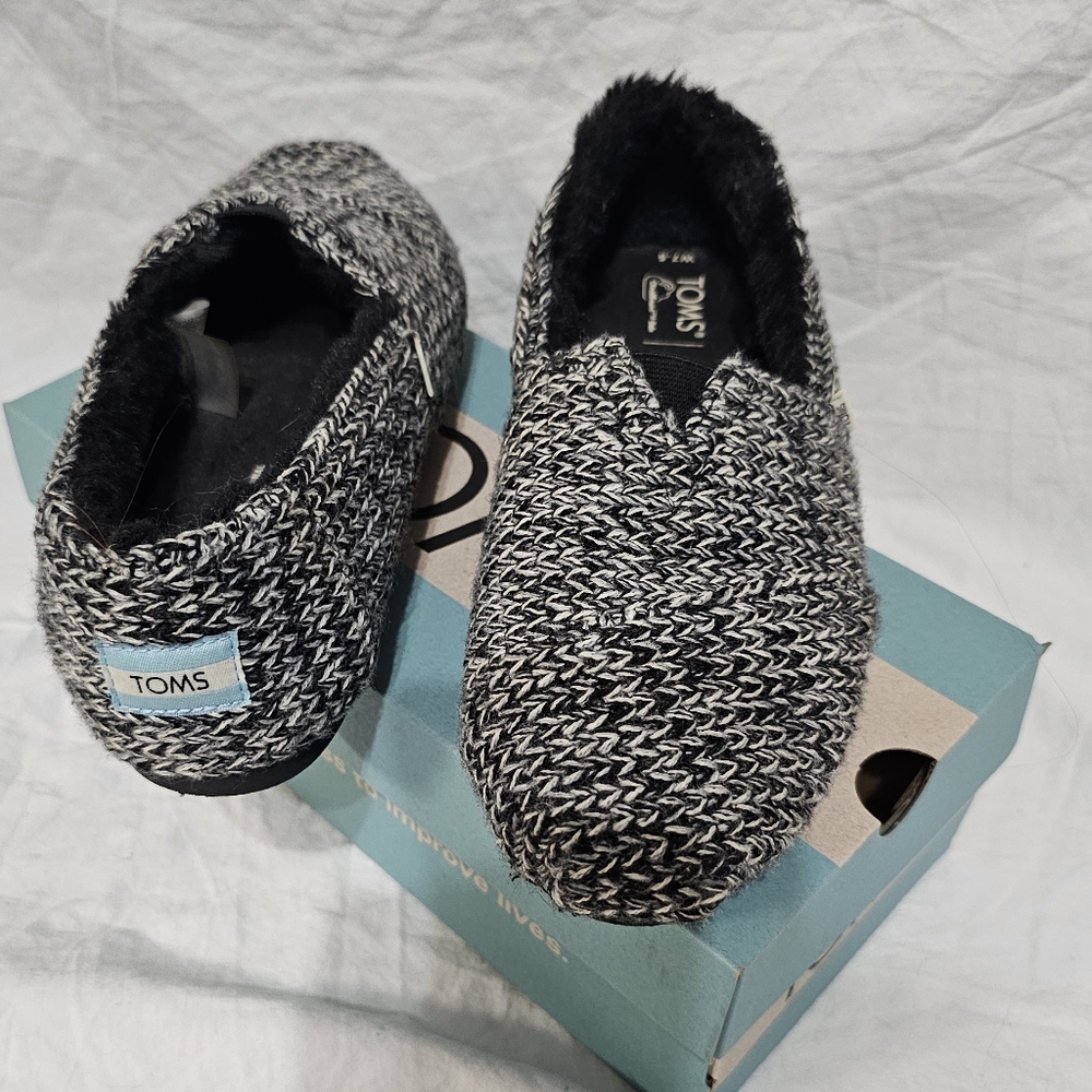 Toms Womens Alpargata Ribbed Sweater Black Multi